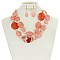 Trendy Multilayer Semi Precious Fashion Necklace Set SLN1800