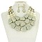 Trendy Multilayer Semi Precious Fashion Necklace Set SLN1801