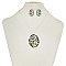 Trendy Sea Life Theme Teardrop Pendant Nk Set SLN1805