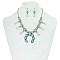 TURQUOISE SQUASH BLOSSOM NECKLACE SET