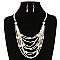 CHIC LAYERED BEADED NECKLACE SET