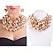 CHUNKY PEARL AND RHINESTONE NECKLACE SET