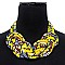KENTE THEME TWIST FASHION NECKLACE