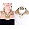 LRG METAL DISCS FASHION NECKLACE SET