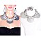 LRG METAL DISCS FASHION NECKLACE SET