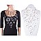 CLEAR RINGS AND GEMS BIB NECKLACE SET
