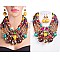 BEADED 7-LINE FASHION NECKLACE SET
