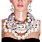 LRG PEARL AND RHINESTONE NECKLACE SET