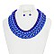 MULTI LAYER PEARL AND CHAIN NECKLACE SET