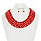 MULTI LAYER PEARL AND CHAIN NECKLACE SET