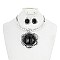 LRG STONE PENDANT NECKLACE SET