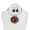 LRG STONE PENDANT NECKLACE SET