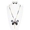 DRAGONFLY PENDANT CHARM NECKLACE SET