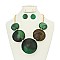 ROUND DISC FASHION NECKLACE SET