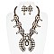 SQUASH BLOSSOM NAVAJO PEARL NECKLACE SET