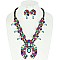 SQUASH BLOSSOM NAVAJO PEARL NECKLACE SET