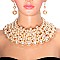 4 LINE PEARL NECKLACE SET
