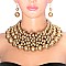4 LINE PEARL NECKLACE SET