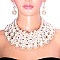 4 LINE PEARL NECKLACE SET