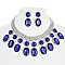 RHINESTONE STATEMENT NECKLACE SET