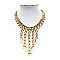 PEARL DROPS METAL NECKLACE SET