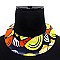 KENTE PATTERN COLLAR NECKLACE