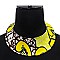 KENTE PATTERN COLLAR NECKLACE