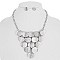 TEXTURED METAL V NECKLACE