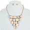TEXTURED METAL V NECKLACE