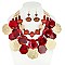 LOVELY LRG RESIN POLYGON NECKLACE SET