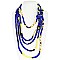 AFRICAN PRINT FABRIC ROPE NECKLACE