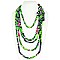 AFRICAN PRINT FABRIC ROPE NECKLACE