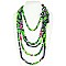 AFRICAN PRINT FABRIC ROPE NECKLACE