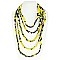 AFRICAN PRINT FABRIC ROPE NECKLACE