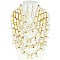 CHARISMATIC MULTI LAYERED PEARL NECKLACE AND EARRINGS SET