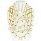 CHARISMATIC MULTI LAYERED PEARL NECKLACE AND EARRINGS SET