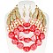 LOVELY MULTI LAYERED NECKLACE AND EARRINGS SET
