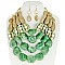 LOVELY MULTI LAYERED NECKLACE AND EARRINGS SET