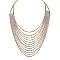 Glam Cr-g G Cr Rs 12 Row Layered Neck