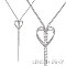 Elegant Vcr-g G Rs Triple Line Heart Neck
