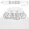 UNIQUE WORD CHOKER BABE