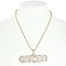 Rhinestone PENDANT NECKLACE - QUEEN