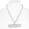 Rhinestone PENDANT NECKLACE - QUEEN