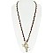 TRENDY KEY AND BEE PENDANT LANYARD NECKLACE