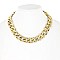 PAVE LINKED CUBAN CHAIN NECKLACE W STONES
