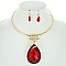 FASHIONABLE CHOKER SET LARGE TEARDROP PENDANT