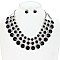 CHARMING CRYSTAL PAVE NECKLACE AND EARRINGS SET