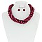 STYLISH MULTI STRAND TWISTED PEARL NECKLACE