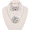 Brooch Multi Strand PEARL CLUSTER NK/ER SET
