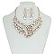 FASHIONABLE GEOMETRIC DOT METAL STONE NE SET SLNBQ77